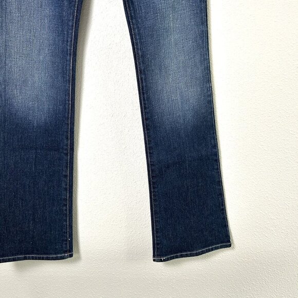 Freedom of Choice Jeans Womens Size 4 Blue Denim Wide Leg Bootcut Stretch FOC - Picture 3 of 15